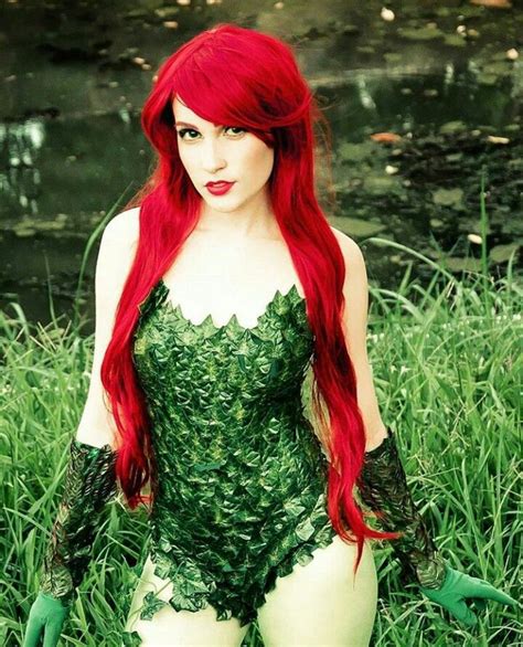 beautiful poison ivy cosplay dc comics cosplay poison