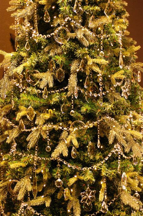 christmas tree  crystal ornaments christmas tree crystal
