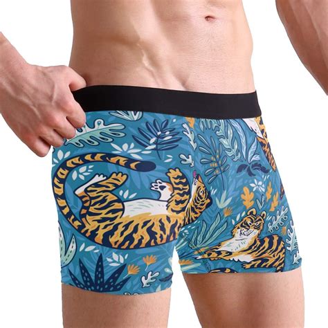 cute animal tiger boxer briefs  men boys youth soft comfort underwear amazoncouk clothing