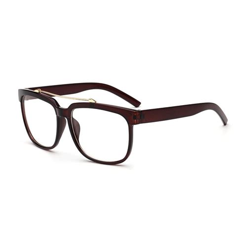 2017 fashion plain glasses can be used myopia glasses brand design