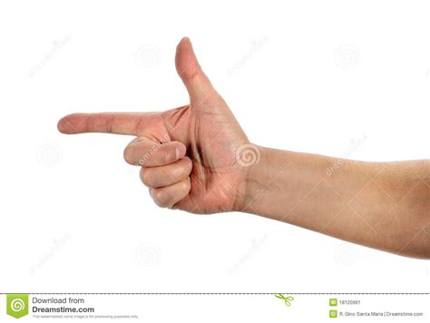 hand gesturing weapon stock image image  gesturing