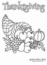Coloring Cornucopia Pages Thanksgiving Printable Drawing Empty Color Comments Library Getdrawings Clipart Use Coloringhome sketch template