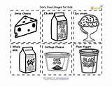 Food Dairy Kids Cards Preschool Printable Flash Worksheet Nutrition Worksheets Cut Printables Group Healthy Activities Children Foods Sheet Visiter Card sketch template