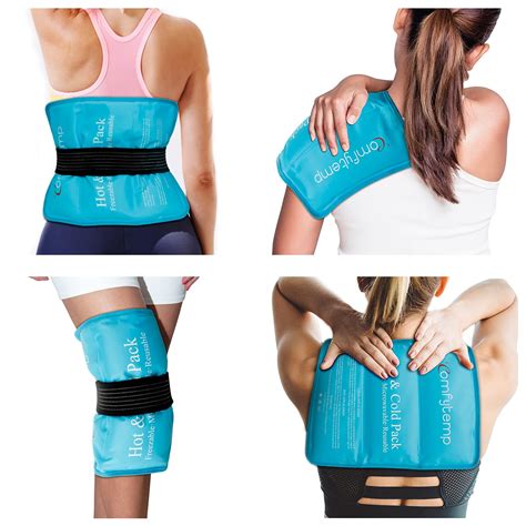 buy comfytemp large gel ice pack  injuries  reusable cold pack  strap