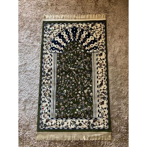 buy sejadah raudah raudhah original design masjid nabawi madinah hijau mm tebal seetracker