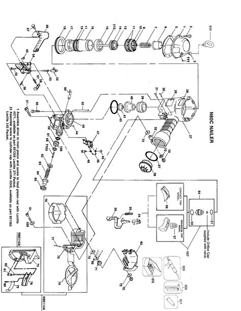 bostitch framing nailer parts diagram schematic diagram