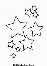 Coloring Star Pages Printable Stars Template Templates Clipart Coloring4free Print Color Kids Little Detailed Stencils Clipartbest Preschooler Printables Pattern Sheets sketch template