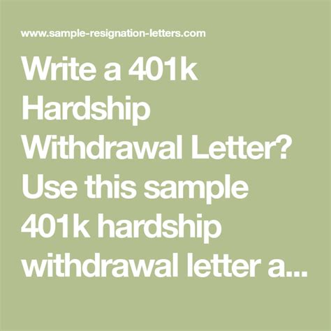 hardship letter template hq printable documents