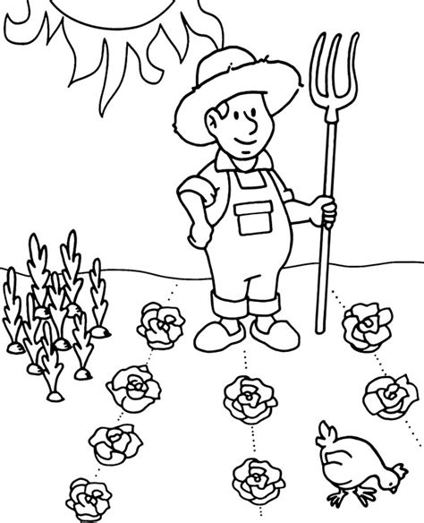 coloring page  gardener  amazing svg file