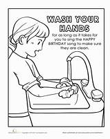 Coloring Kids Hygiene Pages Hand Worksheets Sheets Preschool Washing Hands Book Kindergarten Wash Lessons Worksheet Colouring Education Animal Print Color sketch template
