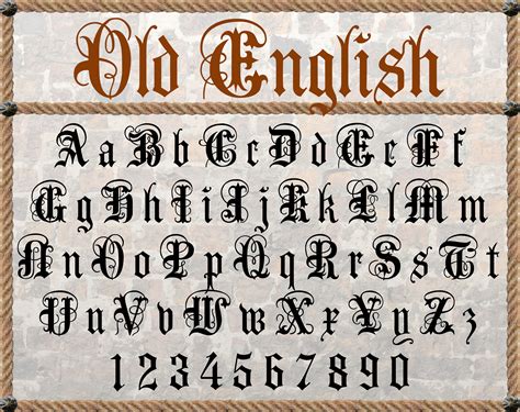 english font gothic font gothic letters  english etsy