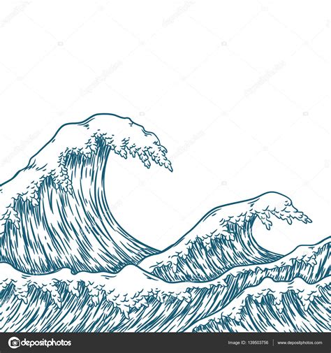 sea waves drawing  getdrawings