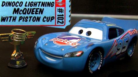 dinoco lightning mcqueen  pistoncup trophy disney pixar toys