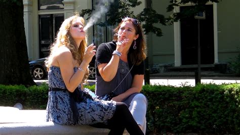 Mother And Daughter Smoking A Lot Together