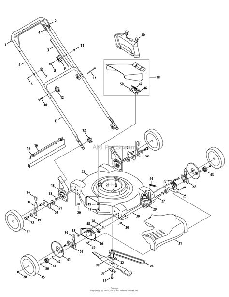 mtd  jc  parts diagram  general assembly  jc