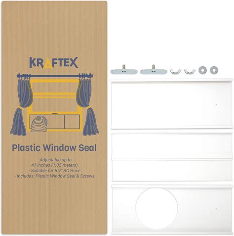 portable air conditioner window kit ac window kit seal  ac hose   diameter window