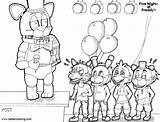 Fnaf Coloring Pages Chibi Printable Bite Kids Adults sketch template