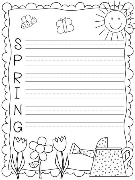 spring worksheets  coloring pages  kids