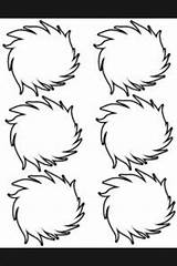 Dr Seuss Truffula Lorax Trees Coloring Pages Crafts Suess sketch template