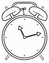 Clock Alarm Coloring Printable Cartoonized Wecoloringpage Pages sketch template