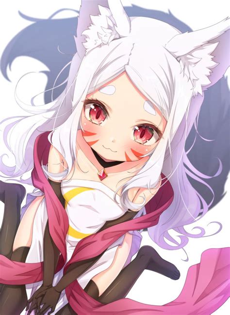 very cute fox girl shiro sewayaki kitsune no senko san anime fan art [artist mato kechi]