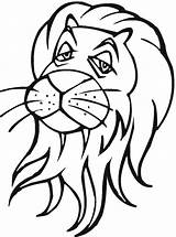 Lion Coloring Pages Head Lions Tiger Colouring Super Color Clipart Template Part Clipartbest Animals Simple Supercoloring Drawing Printable Kids sketch template