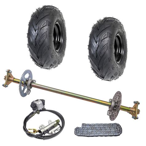 buy wphmoto  kart rear axle assembly complete wheel hub kit tires