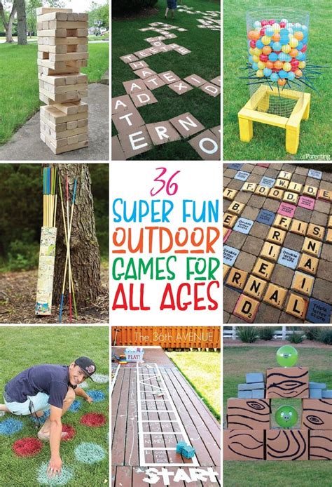 outdoor games   ages play party plan