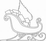 Sleigh Coloring Pages Santa Christmas Printable Printables Reindeer Colouring Color Sled 2010 Templates Patterns Applique Graphics Pencils11 Drawings Visit Colors sketch template