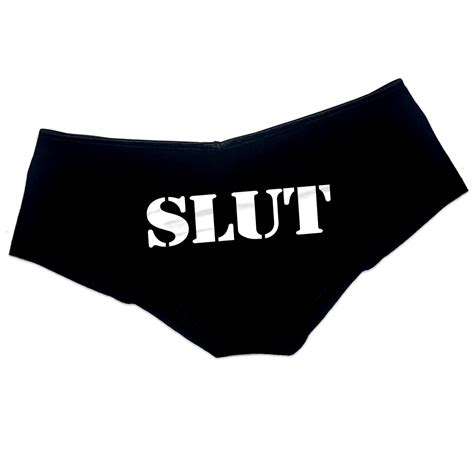 Slut Panties Slutty Sexy Funny Booty Shorts Bachelorette Party Bridal