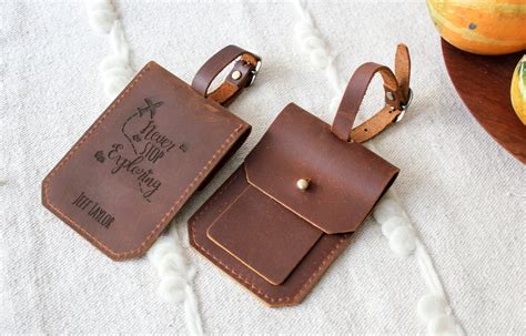 personalized luggage tag genuine leather luggage tag customized bag