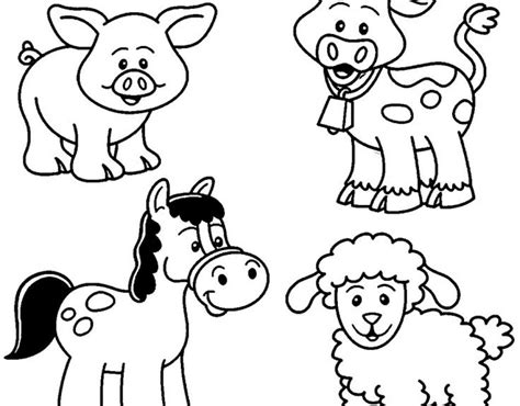 preschool farm animals coloring pages farm animal coloring pages