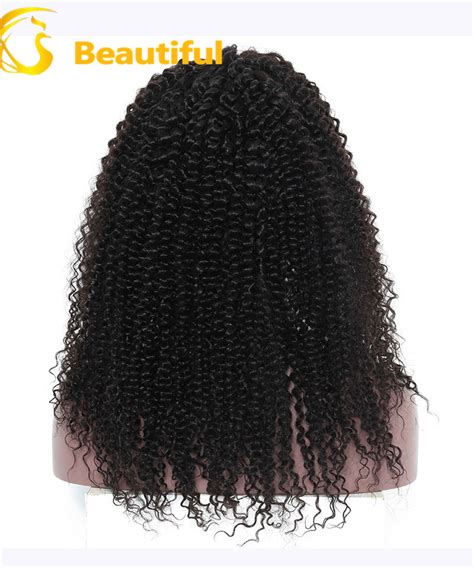 10grade 100 virgin real girl pussy hair afro kinky curly lace front