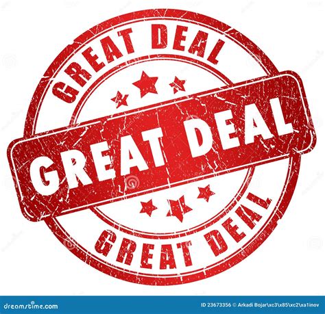 great deal stamp royalty  stock image image