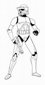 Trooper Clone sketch template