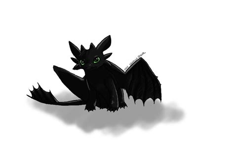 baby night fury  shadow blaze  deviantart