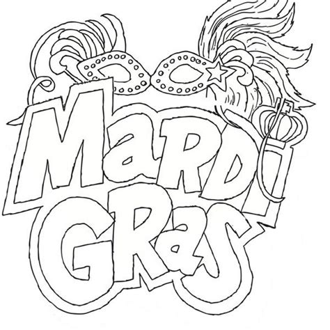 printable mardi gras coloring pages  getcoloringscom