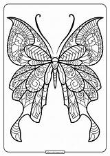Coloring Pages Mandala Butterfly Printable Kids Color Print Pdf Adult Adults Book Choose Board Multiple Colouring sketch template