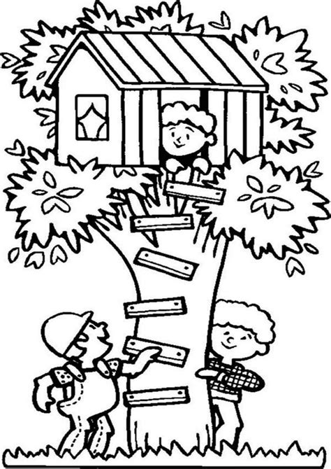 pin  house colouring pages