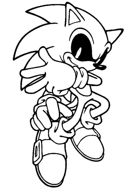 printable sonic exe coloring page  print  color