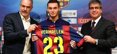 thomas vermaelen barcelona seal move for arsenal defender bbc sport