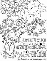 Coloring Swear Choose Board Aren Well Adult Pages Printable sketch template