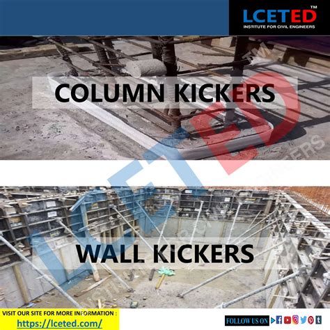 column kicker  concrete kicker application check list  advantages lceted