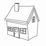 House Houses Coloring Netart Simple sketch template