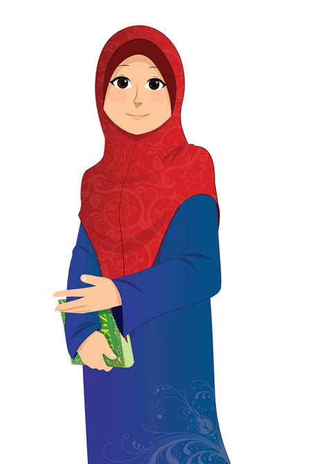 gambar kartun muslimah laki laki  perempuan dunia kartun