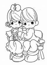Coloring Pages Precious Moments Printable Moment Girl Kids Color Online sketch template