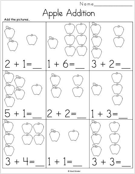 printable kindergarten math worksheets  printable