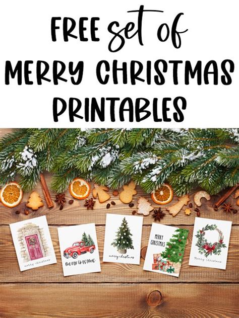merry christmas printable set  christmas cards  prints merry