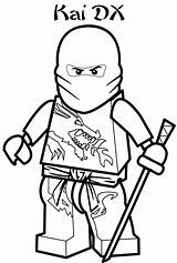 Coloring Ninjago Pages Lego Kai Popular sketch template