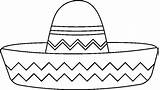 Sombrero Coloring Pages Sketch Hat Mexican Mexico Colorear Para Template Hispanic Kids Crafts Mariachi Heritage Mexicano Party Mexicana Craft Imprimir sketch template